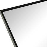 24x32 Inch Black Metal Framed Arched Bathrrom Mirror for Wall. W2203P303822