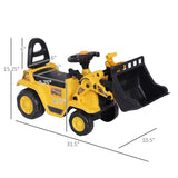 ZUN 3 in 1 Ride On Toy Bulldozer Digger Tractor Pulling Cart 07316988