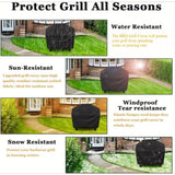 ZUN Grill Cover for Outdoor BBQ Cover 58*24*46 inch BBQ Covers Waterproof Heavy Duty Gas 40513893