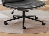 Bizerte Adjustable Swivel Criss-Cross Chair, Wide Seat/ Office Chair /Vanity Chair, Gray T2574P181618