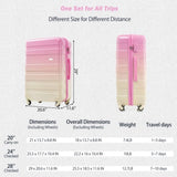 Luggage Sets New Model ABS Hardshell 3pcs Clearance Luggage Hardside Lightweight Durable Suitcase N726P281629S