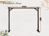 7.2FT Wooden Wedding Arch, Square Wood Arch Wedding Arbor Backdrop Stand for Indoor Outdoor Ceremony 28767367
