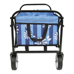 ZUN Minimeetall Colorful Collapsible Foldable Cart with strapping system, Beach ,Utility 75688128