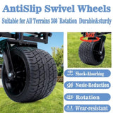 Heavy-Duty 360lb Capacity Foldable Utility Wagon All-Terrain Quiet Wheels, Adjustable Handle & Cup W321P297101