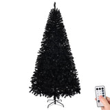 ZUN 7 FT Pre-lit Artificial Christmas Tree, Hinged Xmas Pine Tree with 1250 Branch Tips, 400 Lights and 78587310