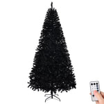 ZUN 8 FT Pre-lit Artificial Christmas Tree, Hinged Xmas Pine Tree with 1450 Branch Tips, 550 Lights and 45666299