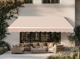 98.4"D x 117"W x 59"H retractable awning Khaki 68786834