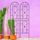 2 Pack Metal Garden Trellis 86.7" x 19.7" Rustproof Trellis for Climbing Plants Outdoor Flower 46403459