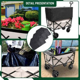 ZUN Multi-use Bag,Collapsible Foldable Wagon Cart Beach Wagon Heavy Duty Utility Cart Utility Wagon 37641636