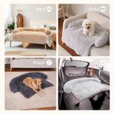 ZUN Dog Bed Large Sized Dog, Fluffy Dog Bed Couch Cover, Calming Large Dog Bed, Washable Dog Mat for 86985192