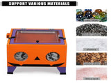 25 Gallon Bench Top Air Sandblasting Cabinet Sandblaster Blast Large Cabinet Orange 73778394