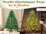 6FT Half Christmas Tree, 427 PVC Tips, 250 Warm White Lights with 8 Modes & Remote, US Plug 40446697