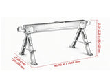 2 Pack Folding Saw Horses, 1800 lbs Load Capacity Work Horses with Adjustable Height & Non-Slip 42630091