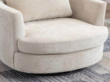 31.9"W Chenille Swivel Accent Barrel Chair and Comfy Round Accent Sofa Chair for Living Room, 360 W3118P447611