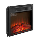 Electric Fireplace Insert 18" 1400W 120V ,Equipped with remote control, ultra thin heater with log 56897865