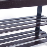 90cm Strip Pattern 3 Tiers Bamboo Stool Shoe Rack Coffee 43428147