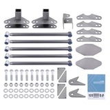 Weld-On Parallel 4 Link Suspension Kit for Rat Car Air Ride 24'' Pan Hard Bar 60728325