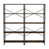 ZUN 5 Tier Large Book Shelf, Bookcase Home Office Open Bookshelf,Shelves for Living Room, Office W2699P223204