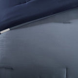 7 Piece Comforter Set Navy Cal King B03596972