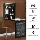 Brown wall mounted office desk 77862636