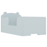 Toddler Floor Bed Frame, Cot Bed for Boys and Girls Ages 3-6, Bear Shape Toddler Bed, Blue W1580P257434
