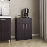 Pantry Organizer Cabinet 33" H, One Drawer, Two Interior Shelves, Two Doors B097P296809