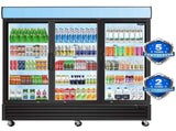 ORIKOOL Glass Door Merchandiser Refrigerator 70 Cu.ft Swing Door Commercial Display Refrigerators W2095126614