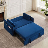 MH" Sleeper Sofa Bed w/USB Port, 3-in-1 adjustable sleeper with pull-out bed, 2 lumbar pillows and W1193137591