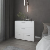 Oto Dresser with 4 Spacious Drawers, White B128P343783