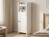 MDF Corner Storage Cabinet, Toilet Paper Organizer for Bathroom Living Room 76011653