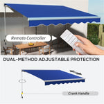 ZUN Electric Awning /Patio Retractable Awning -AS （Prohibited by WalMart） 95589604