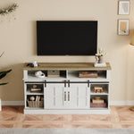 ZUN 58 Inch TV Stand with Storage Cabinet and Shelves, TV Console Table Entertainment Center for Living W881140539