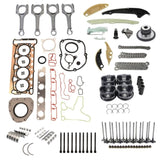 Replacement for 2.0 T Audi VW A4 Jetta CCTA CAE CCZ Pistons 23mm Engine Overhaul Rebuild Kit 45265288