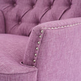 Mirod Vintage-Inspired Upholstered Lounge Chair with Nailhead Trim ,Solid Wood Legs for Stability N760P253374P