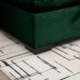 Corduroy Fabric Ottomans Footrest to Combine with 2 Seater Sofa, 3 Seater Sofa and 4 Seater Sofa, W714P183937