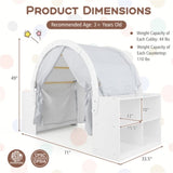 Versatile Kids Playhouse With totally 8 cubbies and 2 countertops 25708156