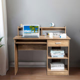 General Style Modern P2 15MM Chipboard Computer Desk Brown 57393287