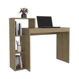 Britt 43" Wide Four Shelves Writting Desk, Home Office, Living Room, Gamer Desk Natural Oak B200P253747