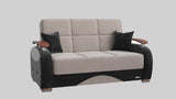 PrimeNest Yalise Collection Upholstered Convertible Loveseat with Storage B030P305114