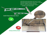 DA4734C Series Door Window Awning Canopy Made of 0.137 Inch Thick Crystal Solid Polycarbonate Sheet W2205P180057