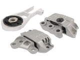 3Pcs Engine Mounts & Transmission Mount Set Replacement for Jeep Renegade Fiat 500X L4-2.4L 40725446