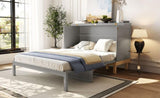 Queen Size Murphy Bed, Gray N708P243886E