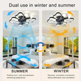 19.7 Inch Light Ceiling with Lights Remote Control with Modern Butterfly Design Styling, Black, W1340103802