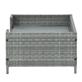 ZUN Dog Bed, Pet Bed, Pet Enclosures, Pet Outdoor Pet Patio Seasonal PE Wicker Pet 17357879