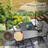 Brown Round Patio Umbrella Base Holder 44069757