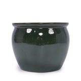3 Pieces Ceramic Flowerpot, Modern Planter for Patio, Garden or Windowsills - Antique Blue Green W3273P321543