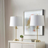 Clarity Glass Cylinder Table Lamp Set of 2 B03594985