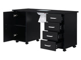 MDF Single Door 4 Drawers With Fan Black Nail Table 47343861