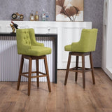 ZUN COOLMORE Bar Stools Set of 2 Counter Height Chairs with Footrest for Kitchen, Dining Room And 360 W395P164043