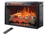 23 inch Infrared heating electric fireplace insert, log set & realistic flame, remote control W1769P263642
